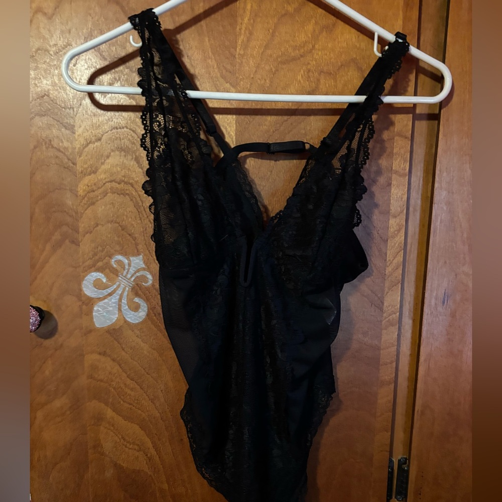 Elegant Black Lace bodysuit lingerie